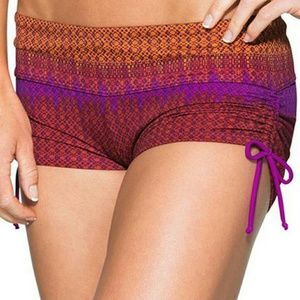 Athleta rio vista safron scrunch swim shorts