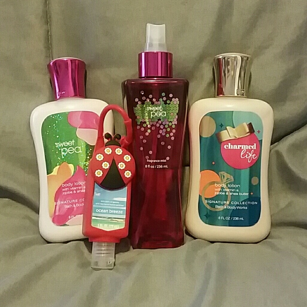 Bath & Body Works fragrance mist and body lotion