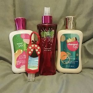 Bath & Body Works fragrance mist and body lotion