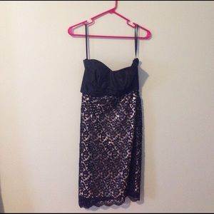 White House black market size 0 strapless dress