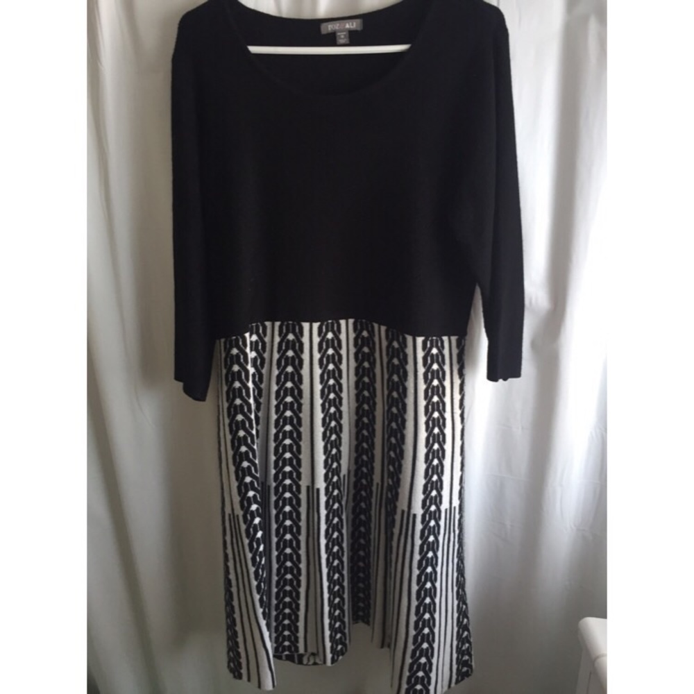Roz & Ali Sweater Dress Size 1X XL 14 16