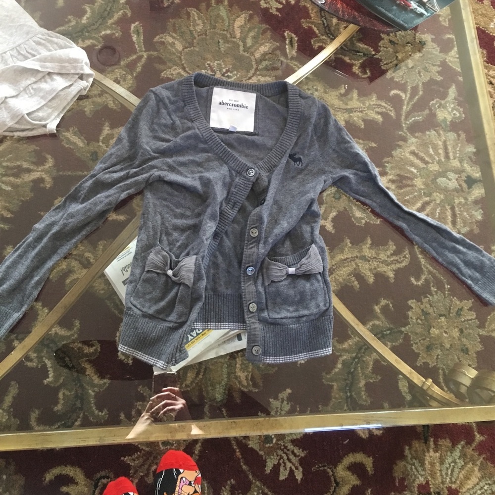 Gray cardigan