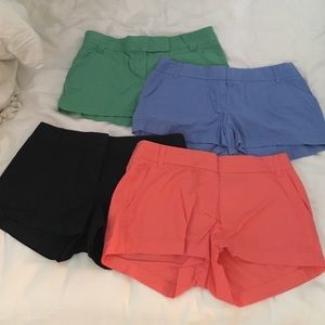 J. Crew factory Chino shorts size 6-- four pack!