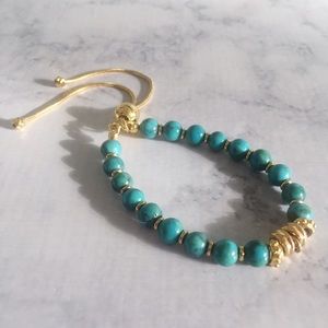 Turquoise beaded bracelet