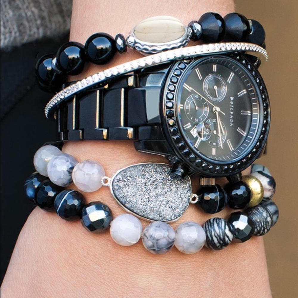 Silpada Black on Black Watch NWT