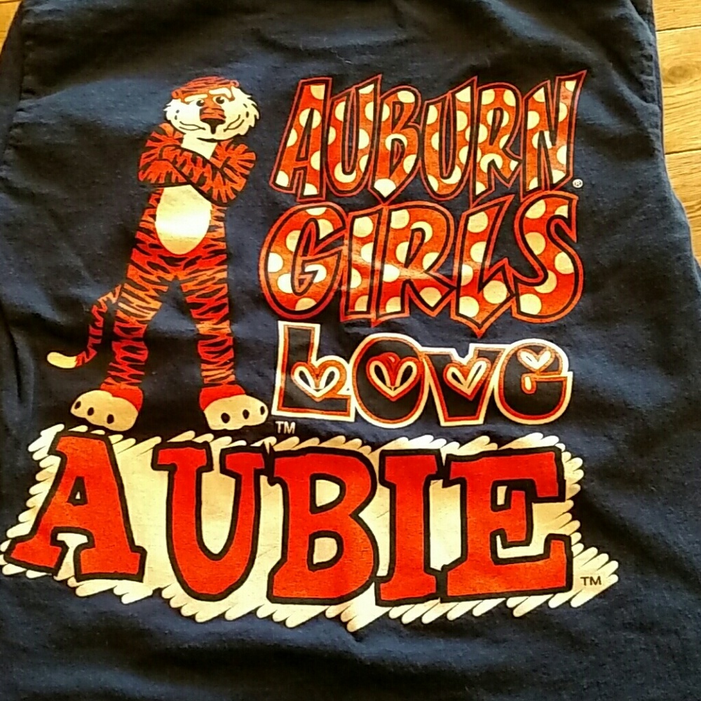 Navy blue  gently used Auburn shirt