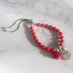 Red Small Beaded bracelet