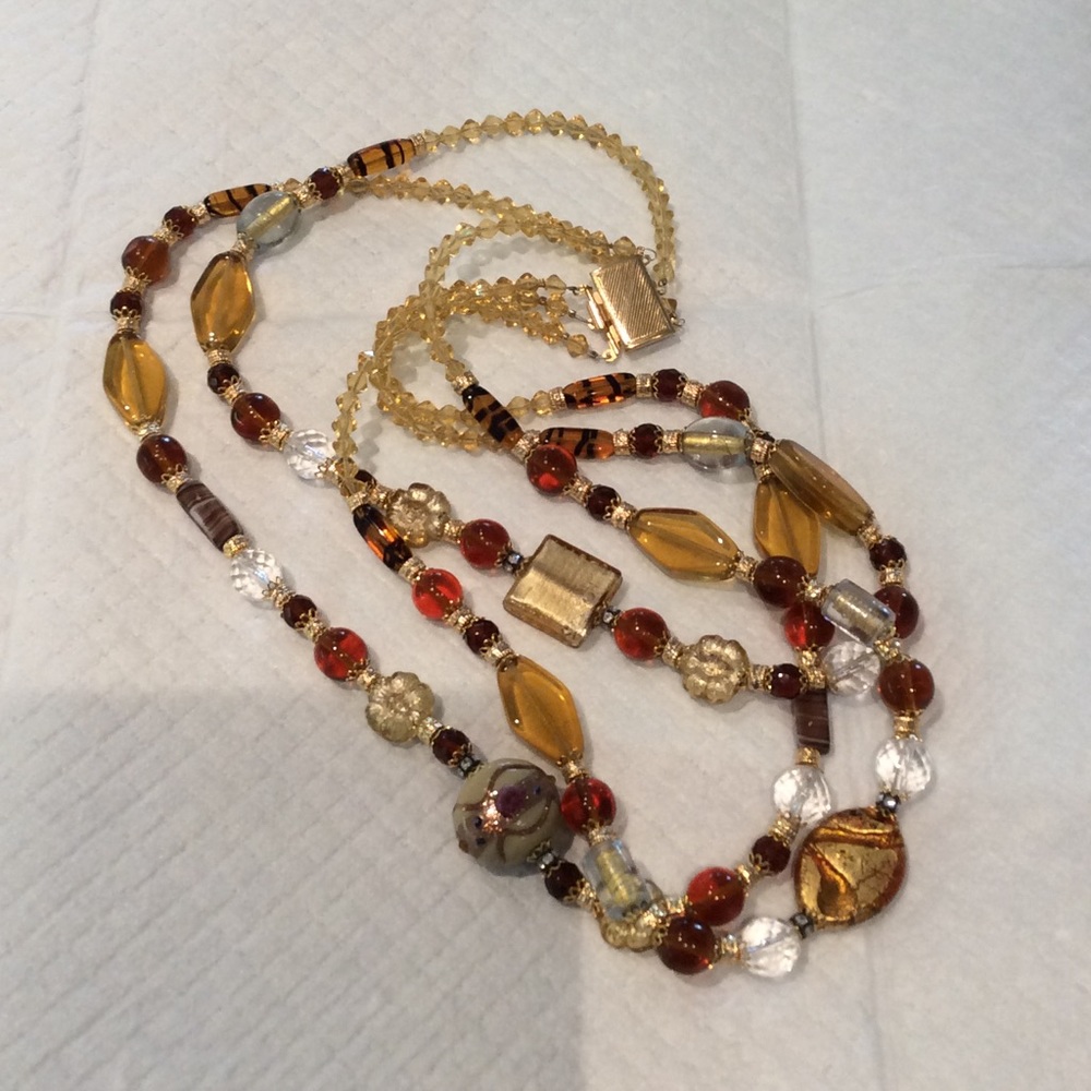 Murano Venetian Glass bead Necklace