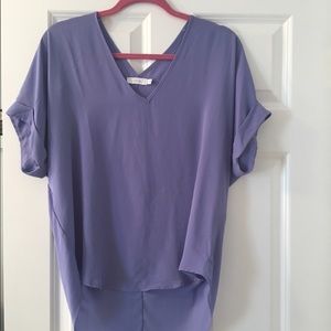 Flowy purple/blue blouse