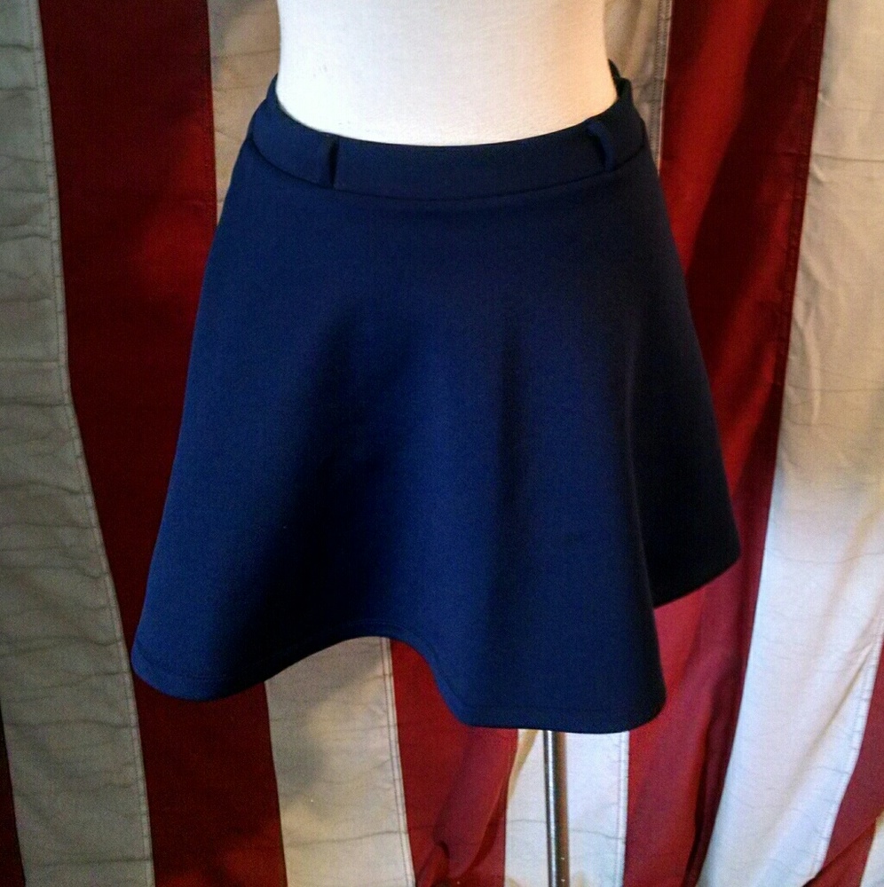 Navy skirt