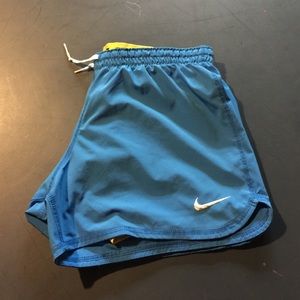 blue nike shorts
