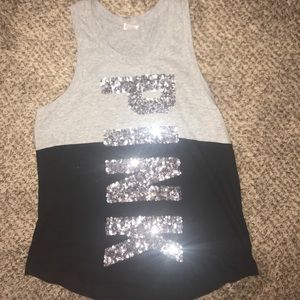 Black and grey tank top