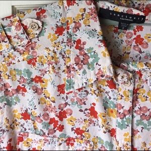 Sanctuary Button down camp blouse