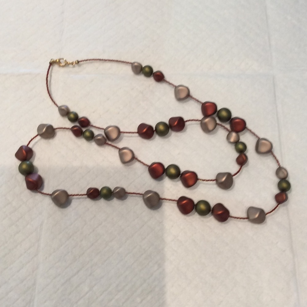 Murano Opaque Glass mixed bead necklace