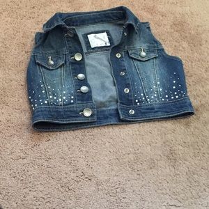 Jean jacket/short sleeve