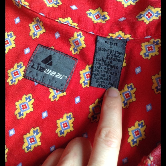 SOLD PLATOS LIZ WEAR Short Sleeve Cowgirl - Picture 4 of 8