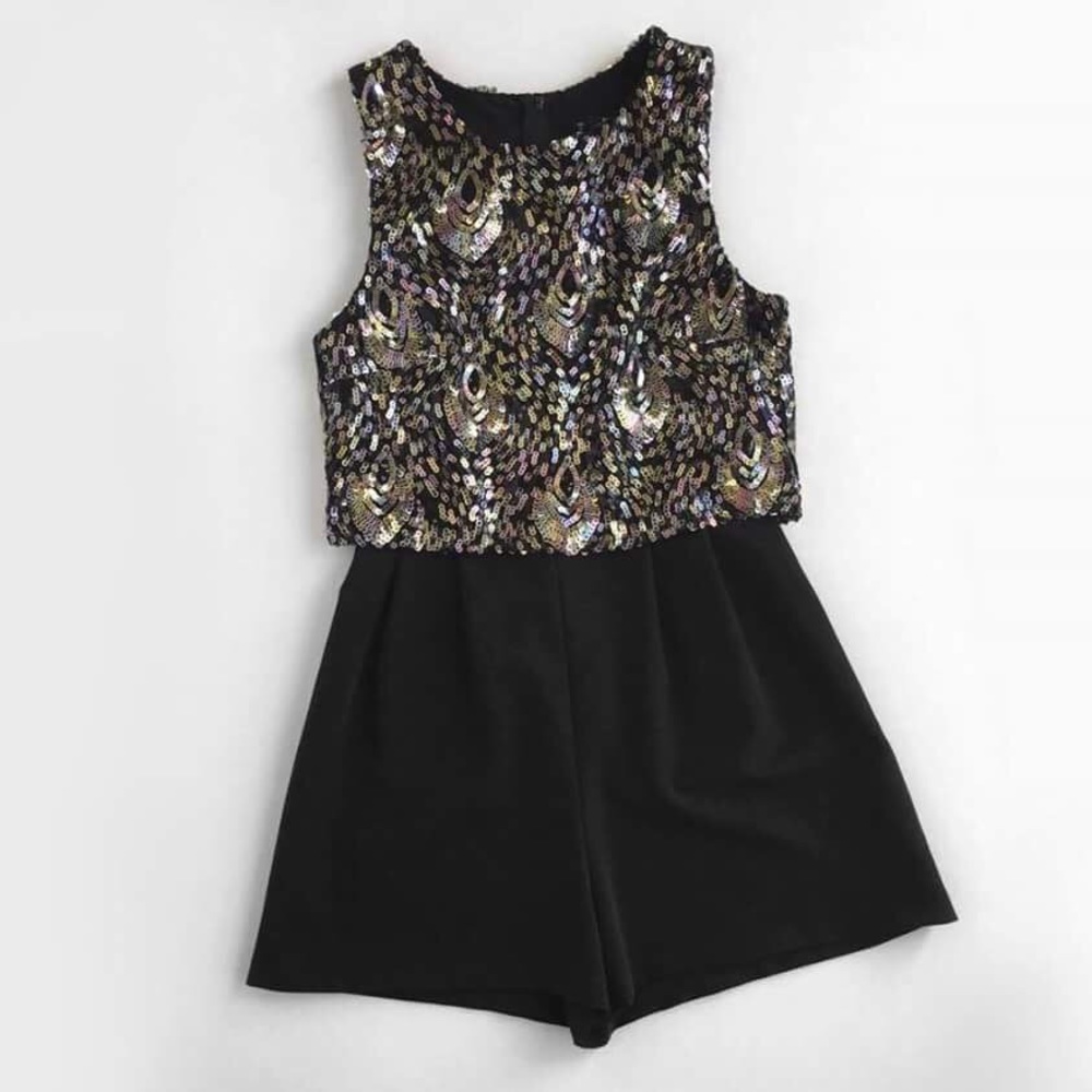 Miss Selfridge Petite Sequin Romper