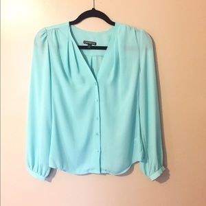 Xs express skin tone flattering blouse