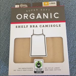 PACT Shelf Bra Camisole Organic Tan