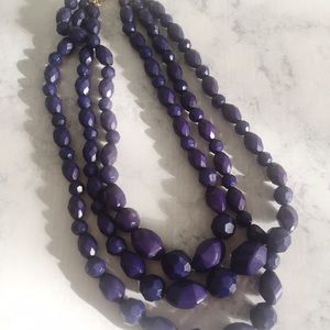 Navy Beaded necklace