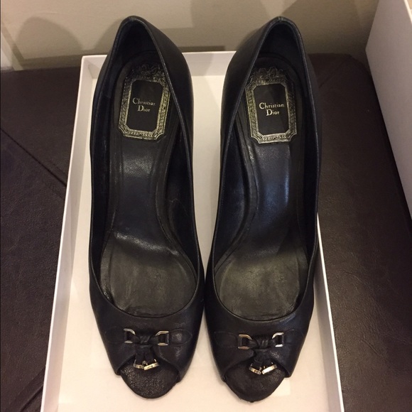 Authentic Dior Peep Toe Heels - Picture 2 of 7