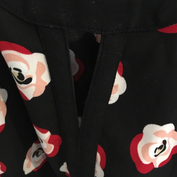 ELLE Black Dress with a Pink & Red Flower Print 🌸 - Picture 5 of 8