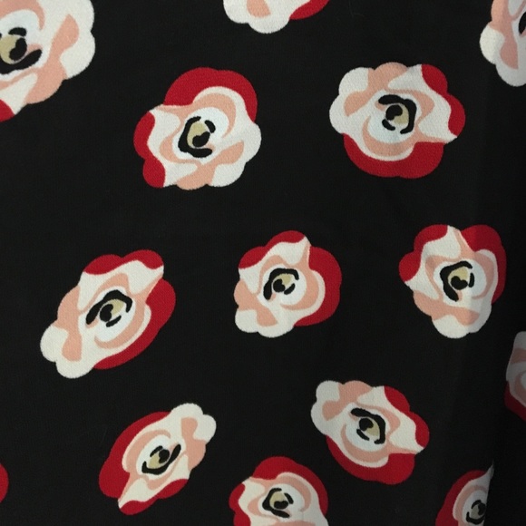ELLE Black Dress with a Pink & Red Flower Print 🌸 - Picture 6 of 8