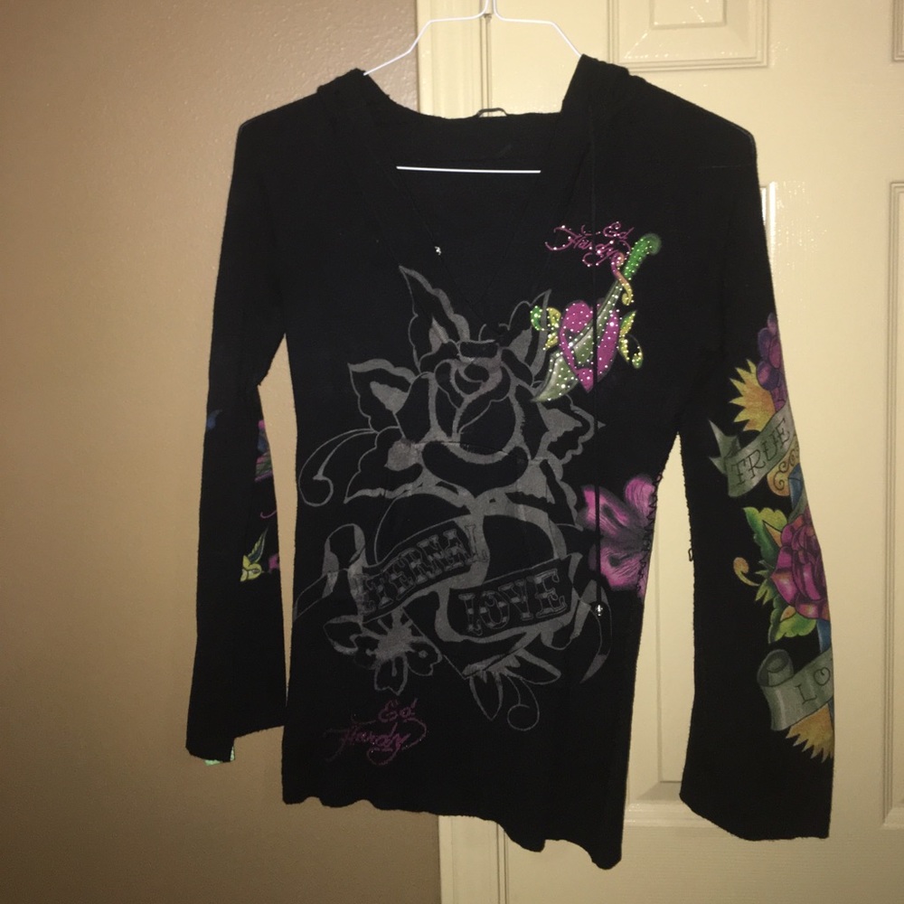 Ed Hardy Hoodie Long Sleeve