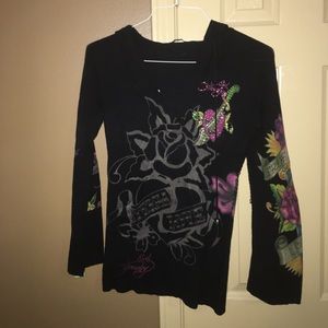 Ed Hardy Hoodie Long Sleeve