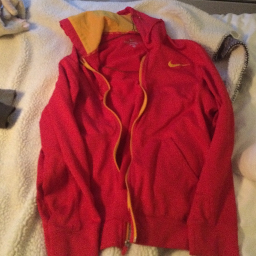 Red Nike Zip-Up
