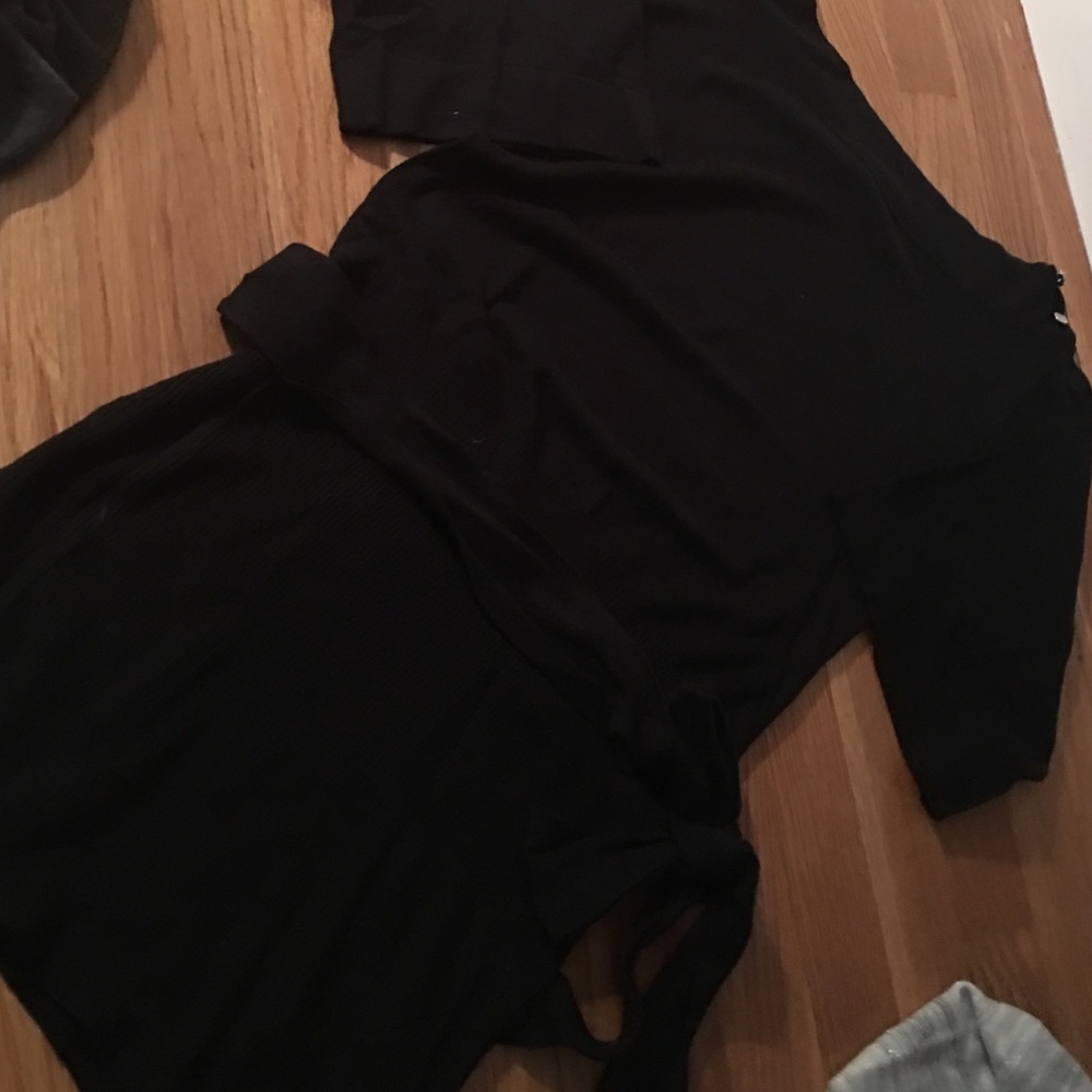 WHBM sweater tunic w belt