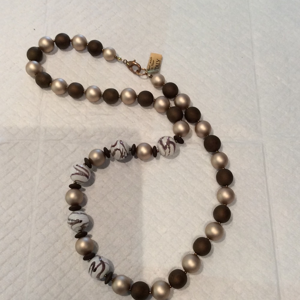 Murano Venetian Glass mixed bead Necklace