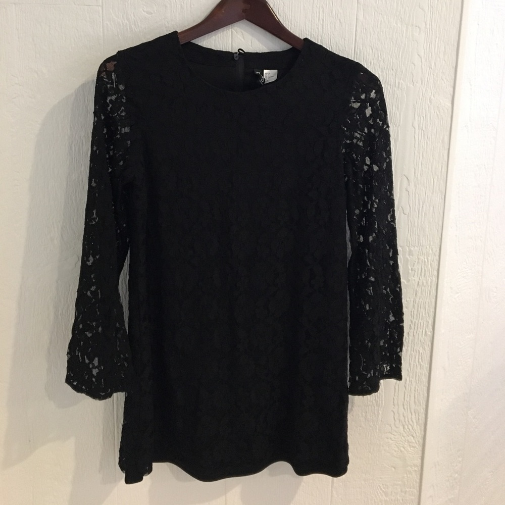 H&M Black Lace Mini Dress