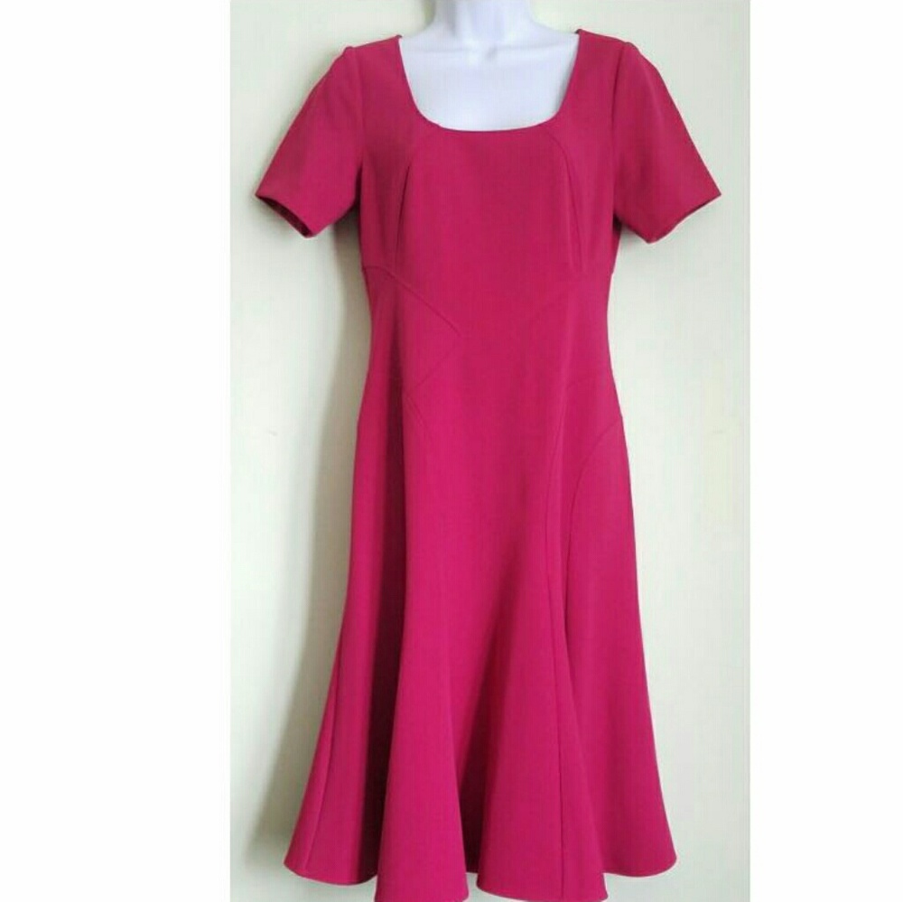 Zac Posen Aura Scoop-Neck Fit-and-Flare Dress