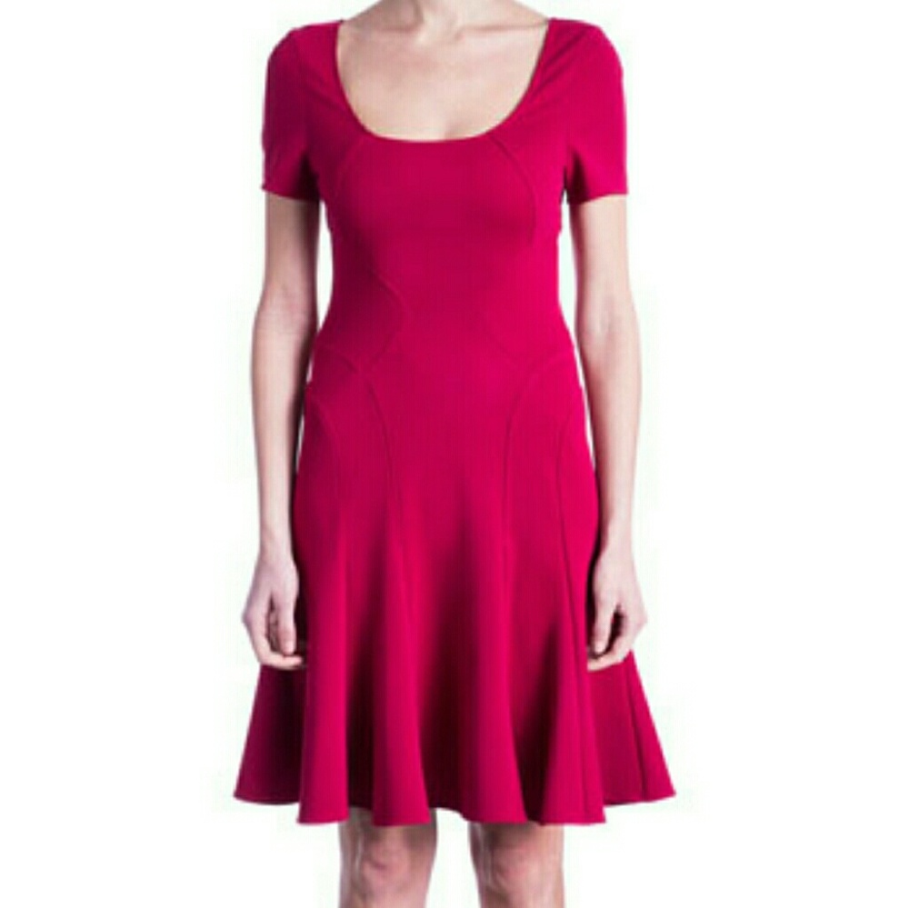 Zac Posen Aura Scoop-Neck Fit-and-Flare Dress - Picture 5 of 5