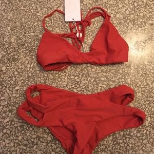 Red mikoh bikini