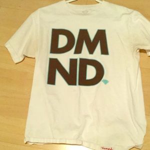Diamond Supply white graphic tee