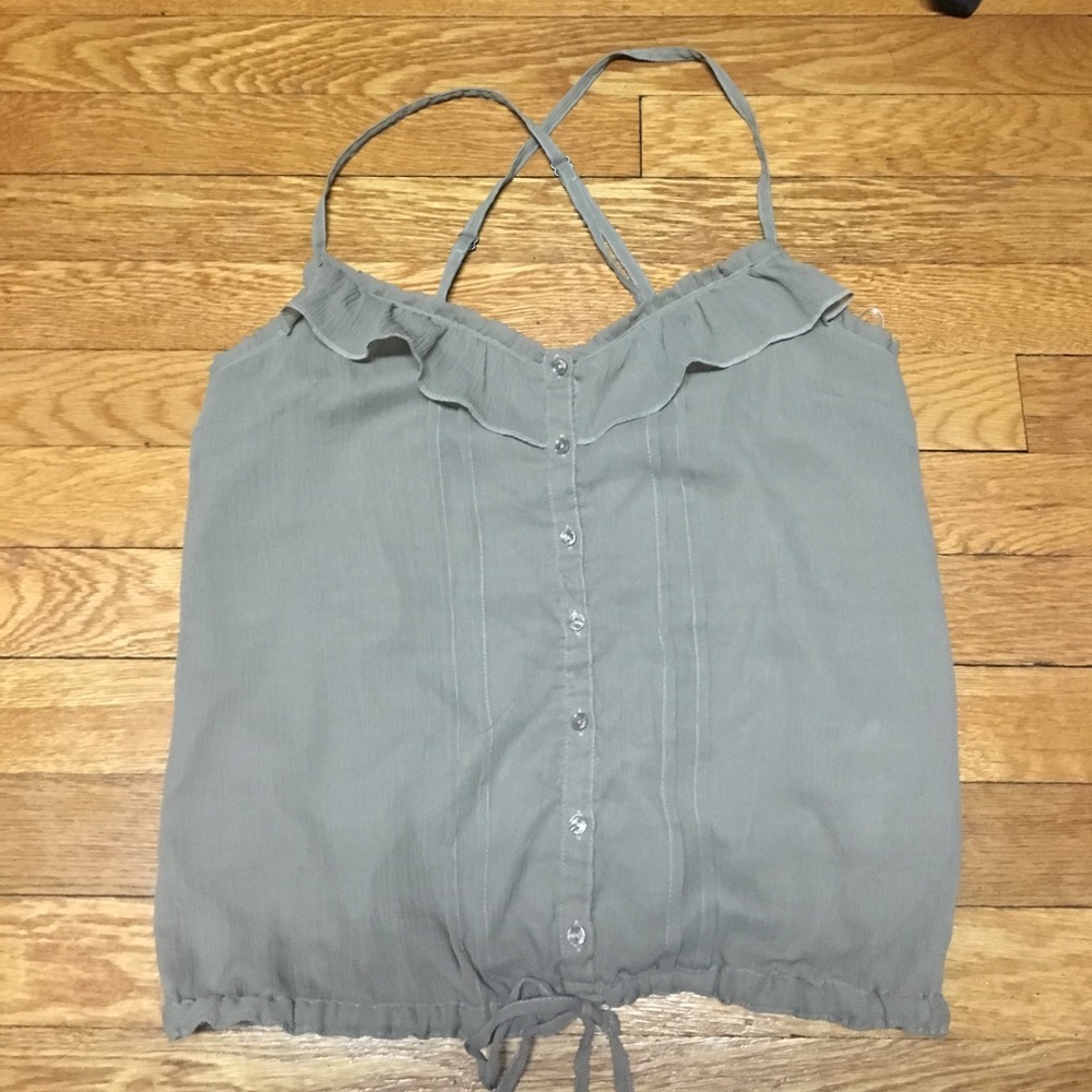 Forever 21 tan crop top.