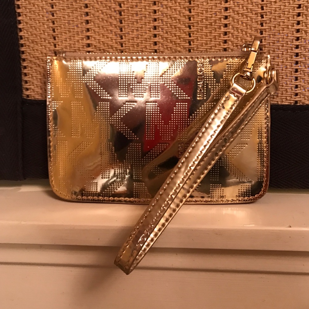 MK Gold Wristlet