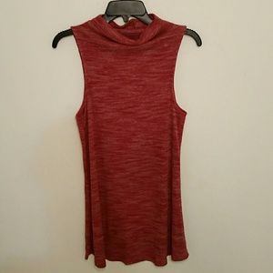 Mock Neck Drop Needle Dress