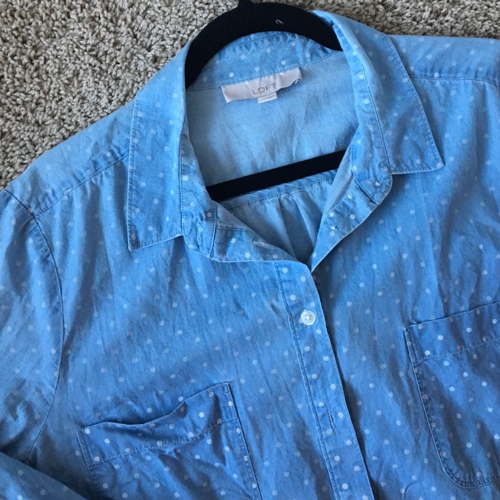 Light blue chambray shirt