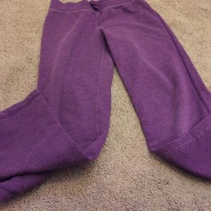 Purple sweatpants/ boot cut