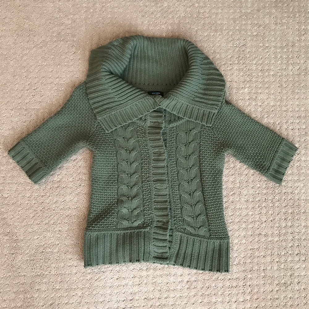EXPRESS button down sweater sz S