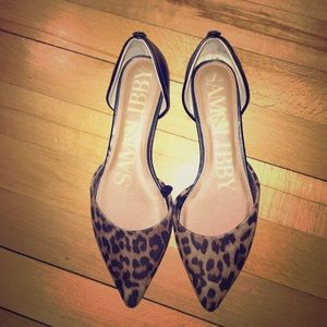 Leopard print flats size 6