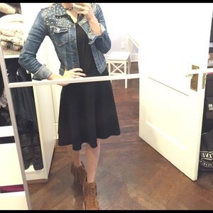 Studded denim jacket. Size xs