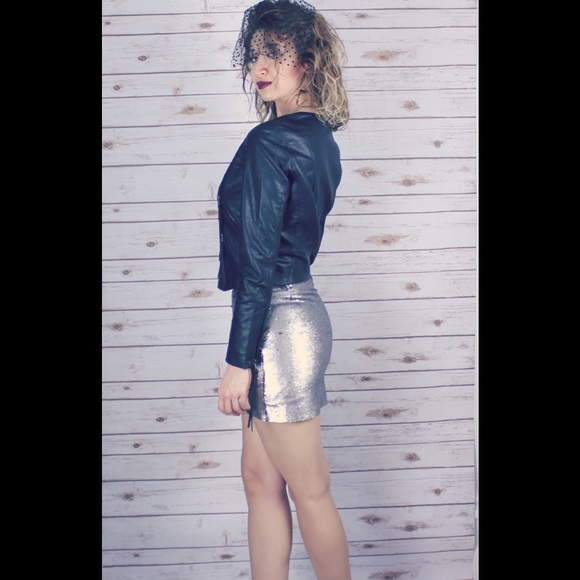 ❌SOLD❌ BLANKNYC Leather Crop Embroidered Jacket - Picture 3 of 6