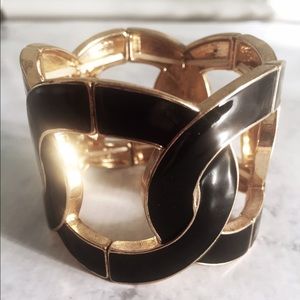 Black and Gold chunky bracelet