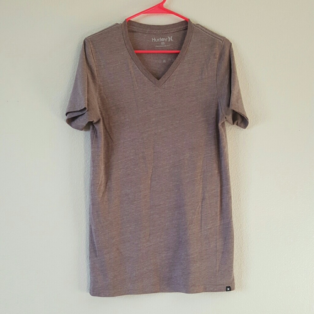Men's Tan Hurley V-neck