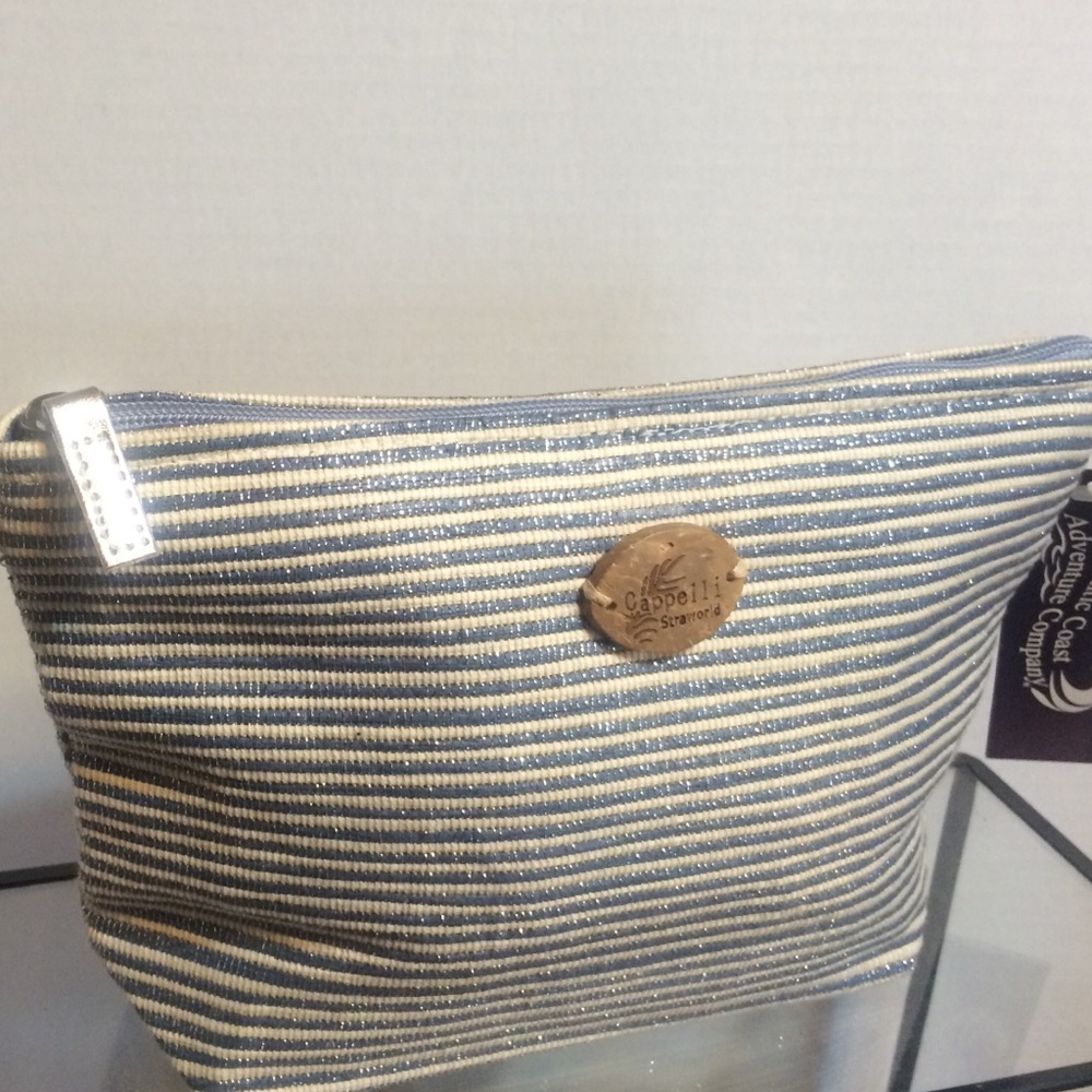New Cappelli Striped Wristlet