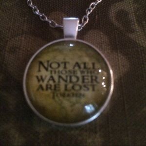 NEW! Not all who Wander are Lost pendant Necklace